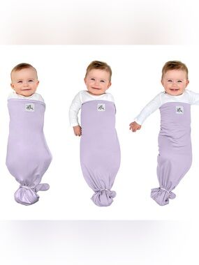 The Ollie World Ollie swaddle lavender baby sleep sack